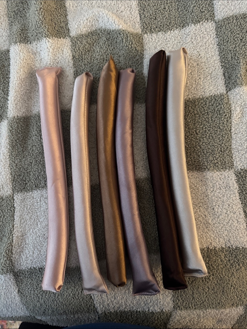 Satin Flexi Rods - Pink, Champagne, Bronze, Purple, Brown, Silver